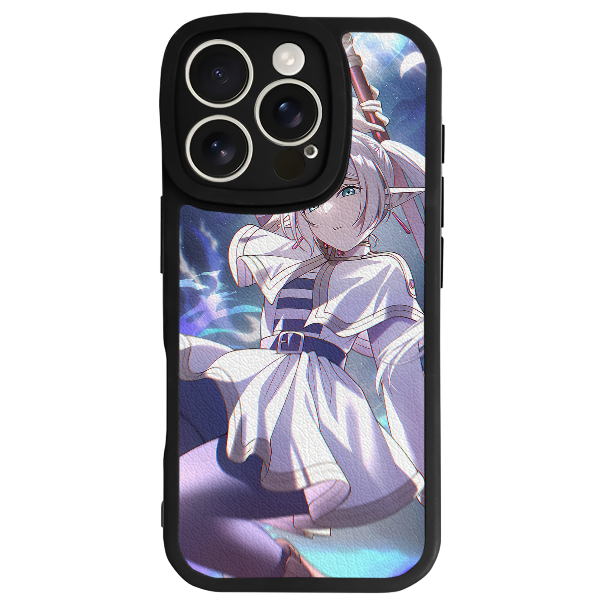 （画像用） 葬送のフリーレン Frieren 【iPhone 16シリーズ対応】シリコンスマホケース（レザー調） 材質：シリコン